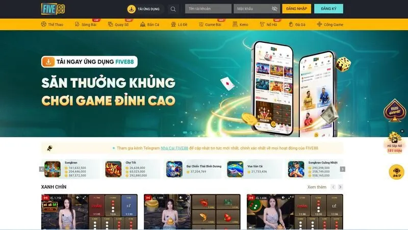 Five88 Review: Siêu Nhà Cái Đa Năng Nạp Rút 1:1