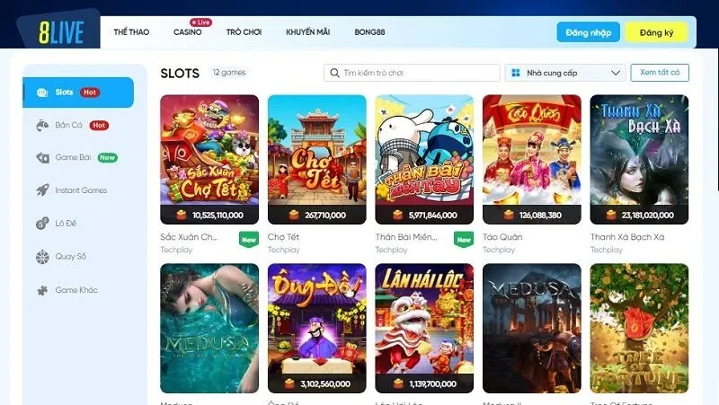 Điểm danh các tựa game nổi bật tại 8live Điểm danh các tựa game nổi bật tại 8live