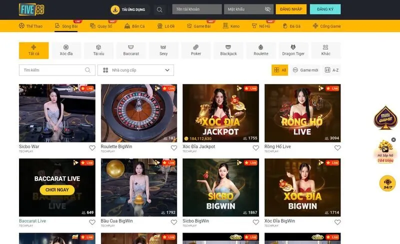 Điểm nổi bật khi đánh giá về nhà cái Five88 chính là tốc độ load của trang web Điểm nổi bật khi đánh giá về nhà cái Five88 chính là tốc độ load của trang web