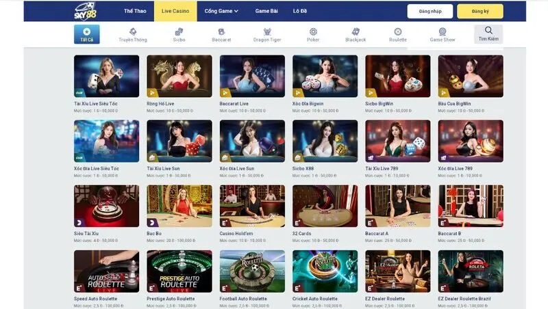 Khám phá sản phẩm cá cược có trong cổng game Sky88