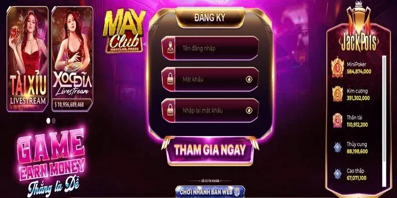 Slot game của Mayclub là một bộ sưu tập độc quyền các trò chơi hấp dẫn đầy màu sắc Slot game của Mayclub là một bộ sưu tập độc quyền các trò chơi hấp dẫn đầy màu sắc