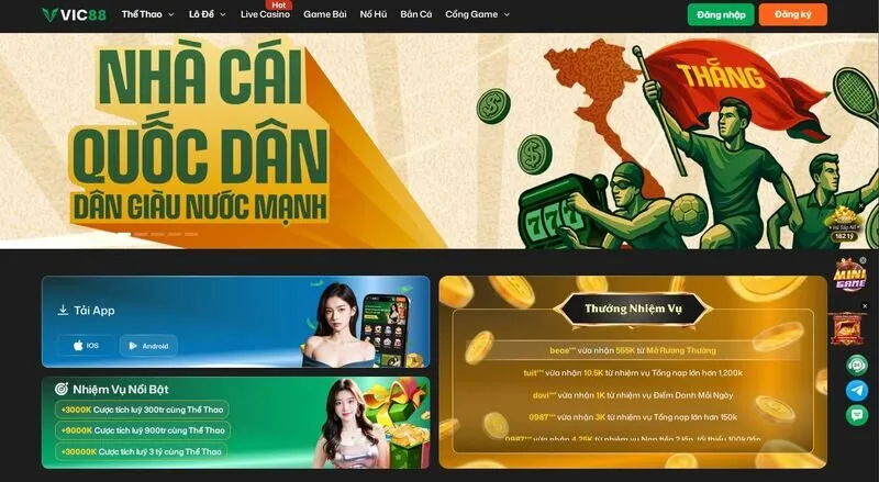 Vic88 có tuổi đời hoạt động lâu năm với nguồn gốc đến từ Thụy Sĩ